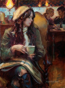 Women Painting - Pretty Lady DFG 36 Impressionist